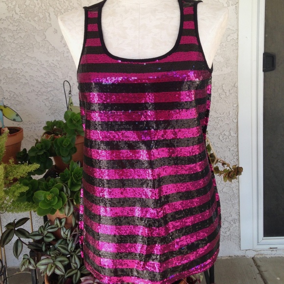 Forever 21 Tops - *LAST CALL* Purple & Black Sequin Top